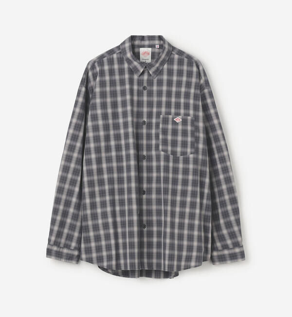 DANTON「DANTON | レギュラーカラー 長袖ワークシャツ MEN」|シャツ・ブラウス|