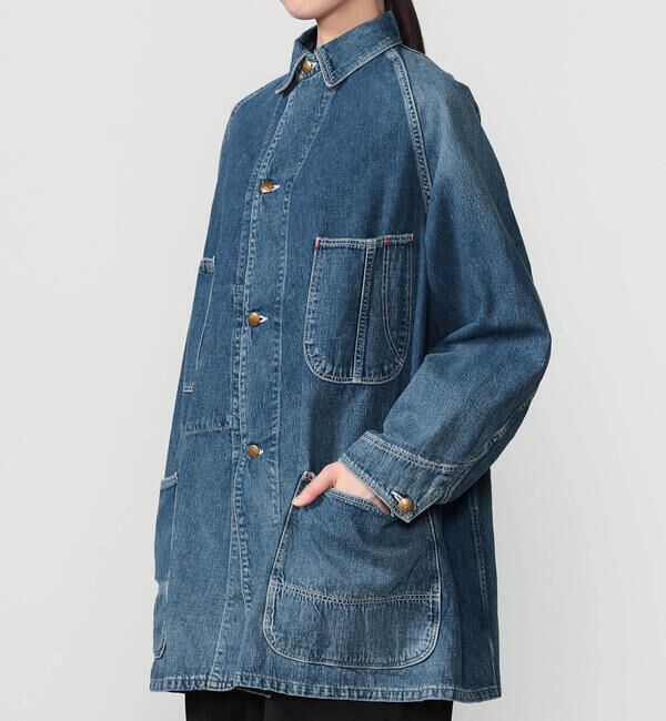  「orSlow | LOOSE FIT DENIM COVERALL WOMEN」|デニムジャケット|