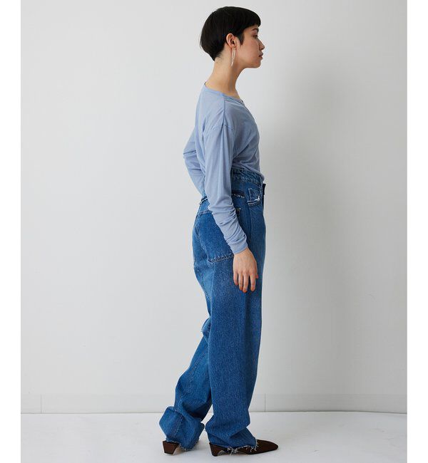 THE PAUSE「《インナー使いもおすすめ》【THE PAUSE】シアーフライスロンTEE」|Tシャツ・カットソー|
