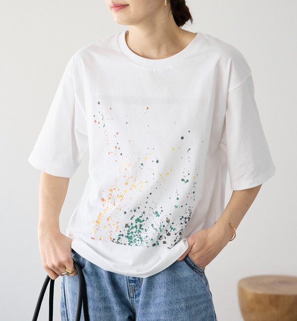  「【A・MONN】【オーバーサイズ】color dot Tee」|Tシャツ・カットソー|