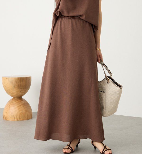  「【2サイズ/セットアップ可】メッシュバイアススカート」|スカート|