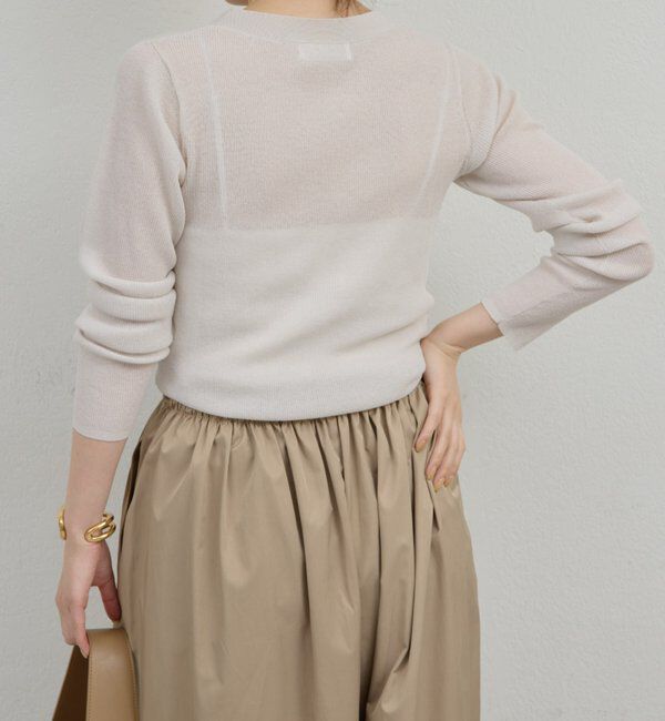  「【手洗い可】シアーヘンリーニット」|ニット・セーター|
