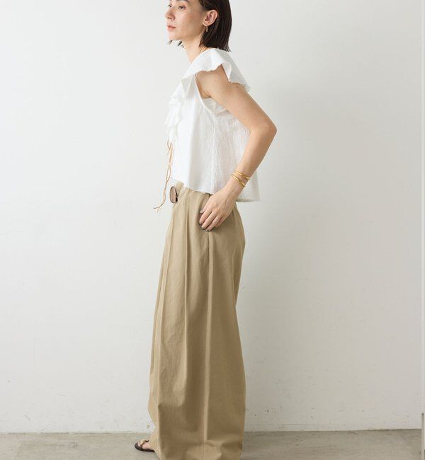  「コットンラッフルブラウス」|シャツ・ブラウス|