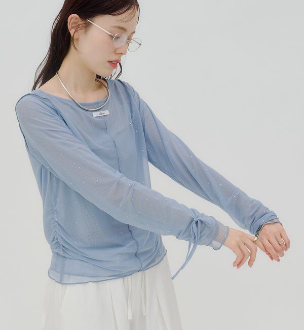  「【lilium by lily】レイヤードシアートップス」|Tシャツ・カットソー|