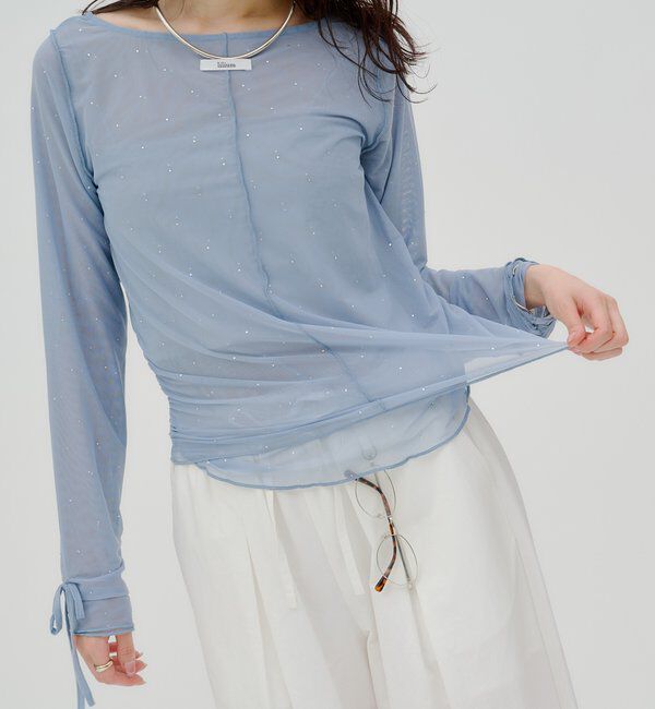  「【lilium by lily】レイヤードシアートップス」|Tシャツ・カットソー|
