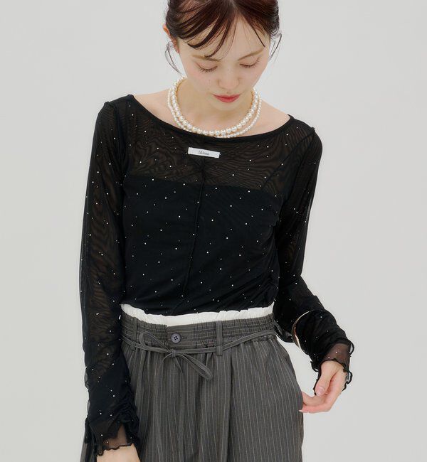  「【lilium by lily】レイヤードシアートップス」|Tシャツ・カットソー|