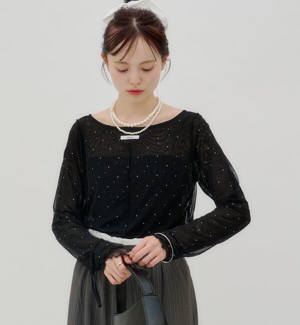 「【lilium by lily】レイヤードシアートップス」|Tシャツ・カットソー|