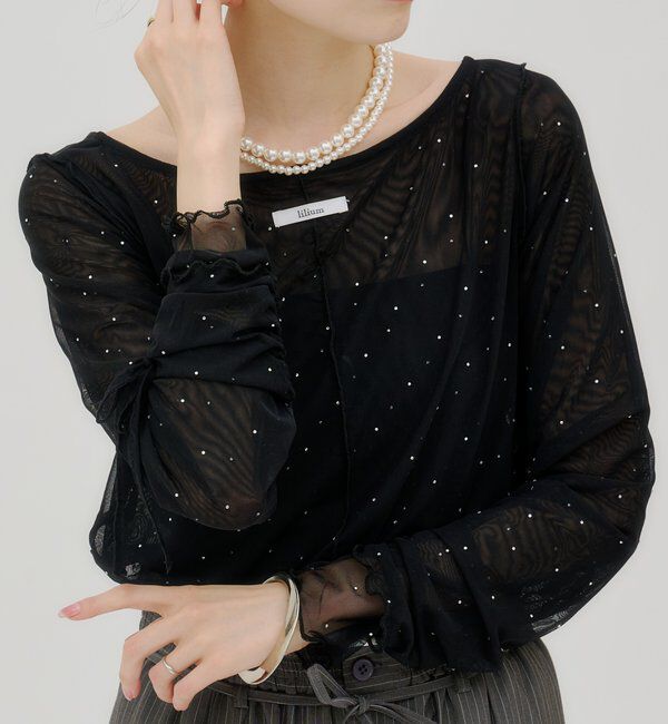  「【lilium by lily】レイヤードシアートップス」|Tシャツ・カットソー|