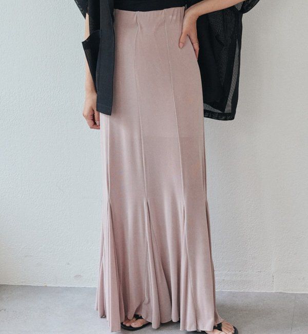  「【再入荷】シアーリブフレアースカート」|スカート|