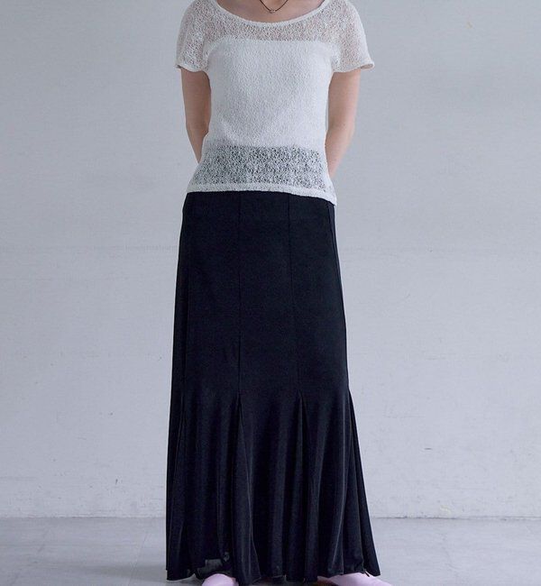  「【再入荷】シアーリブフレアースカート」|スカート|