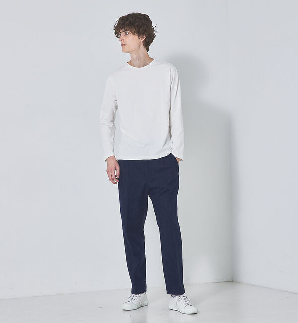 ABAHOUSE「【セットアップ対応】ウーリッシュ サイドライン 1タック パンツ」|その他|