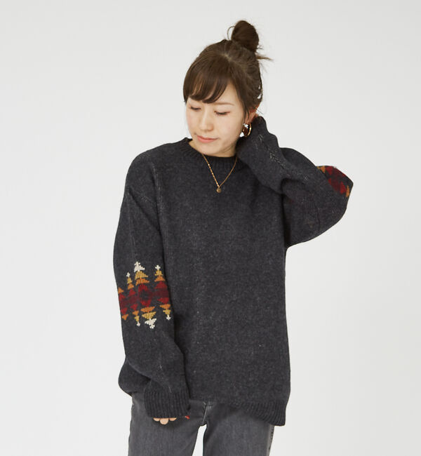 ABAHOUSE「【PENDLETON/ペンドルトン】Shetland Wool Crewneck」|ニット・セーター|