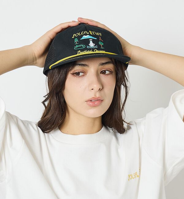 ABAHOUSE「【POLER / ポーラー】ツーリスト キャップ / ユニセックス」|その他|ブラック