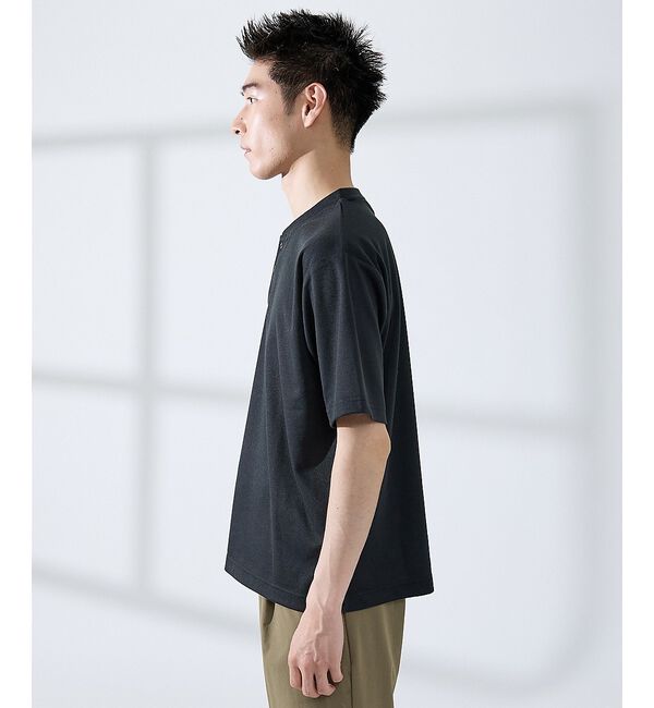 ABAHOUSE「サカリバ レイヤード ヘンリーネック Tシャツ」|Tシャツ・カットソー|