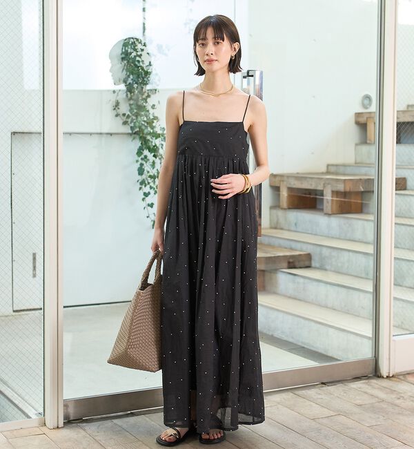 Rouge vif「【セットアップ対応】インドドット刺繍ペプラムブラウス」|シャツ・ブラウス|