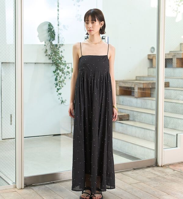 Rouge vif「【セットアップ対応】インドドット刺繍ペプラムブラウス」|シャツ・ブラウス|