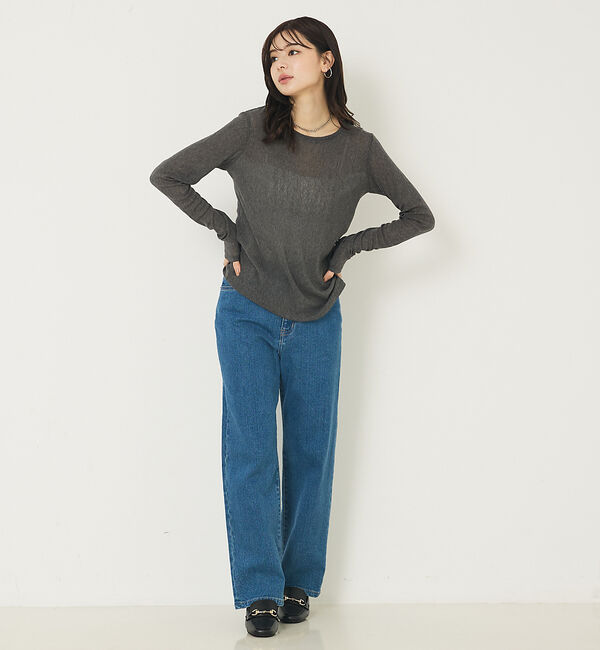 abahouse mavie「ソフトチュールロンT」|Tシャツ・カットソー|