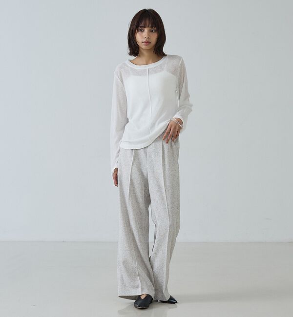 abahouse mavie「【販売店舗限定】シアーフライスロンT」|Tシャツ・カットソー|