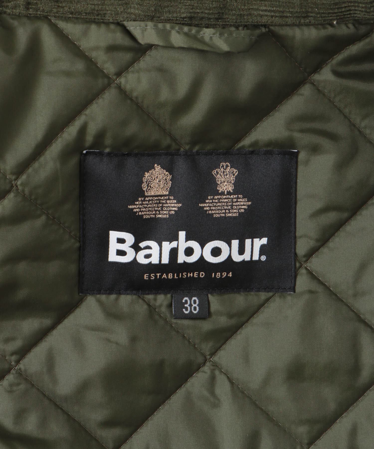 URBAN RESEARCH DOORS「Barbour　long quilted jacket」|ノーカラーコート|