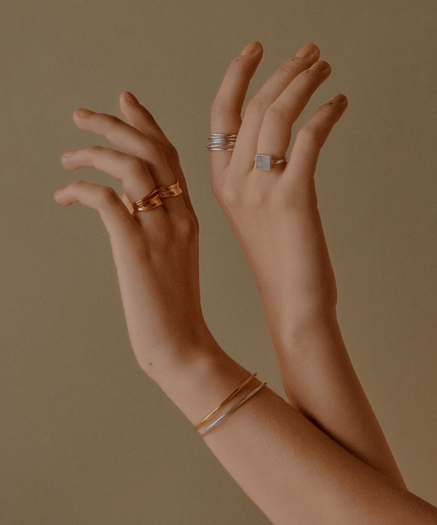 SMELLY「SMELLY so&rsquo;　double line ring」|リング|