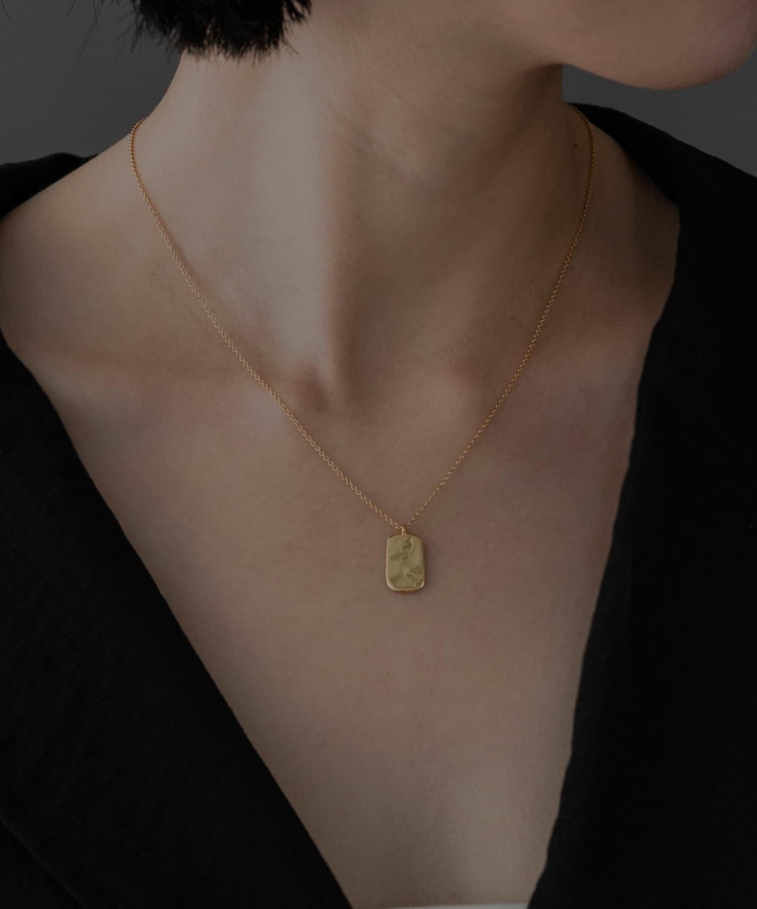 SMELLY「SMELLY so&rsquo;　rectangle plate necklace」|ネックレス|