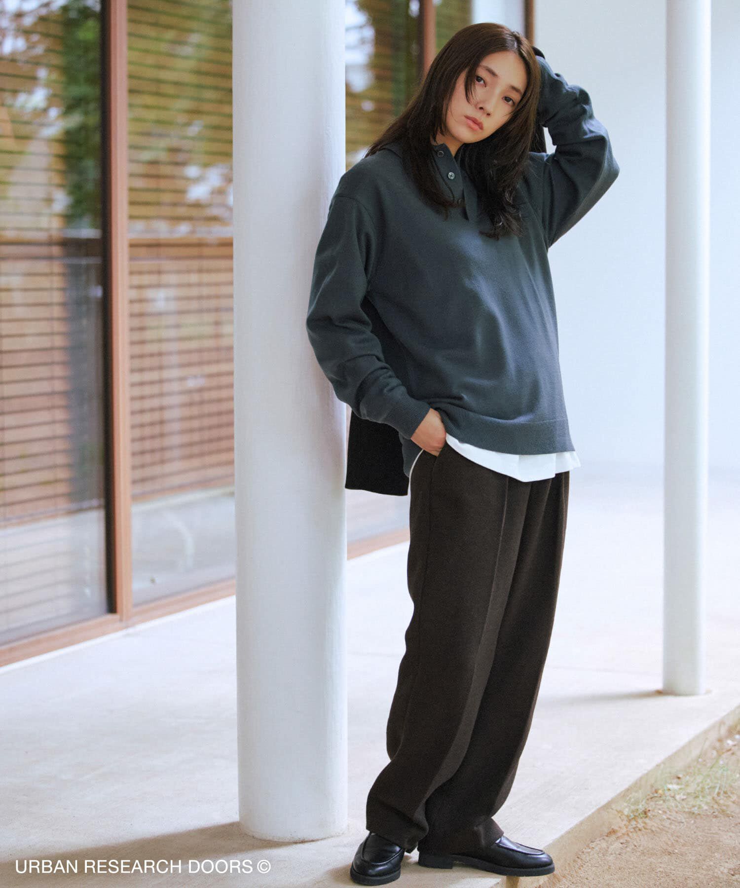 URBAN RESEARCH DOORS「『UR TECH』完声/暖 2タックワイドパンツ」|その他|