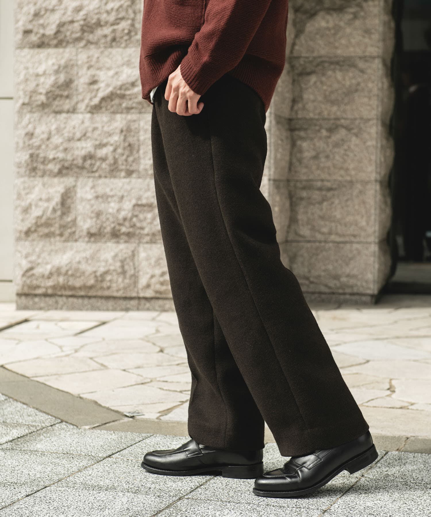 URBAN RESEARCH DOORS「『UR TECH』完声/暖 2タックワイドパンツ」|その他|