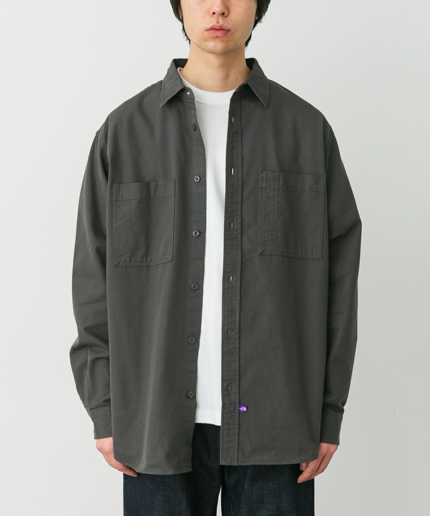 URBAN RESEARCH DOORS「THE NORTH FACE PURPLE LABEL　D. POCKET FLD WORK SHIRTS」|シャツ・ブラウス|チャコールグレー