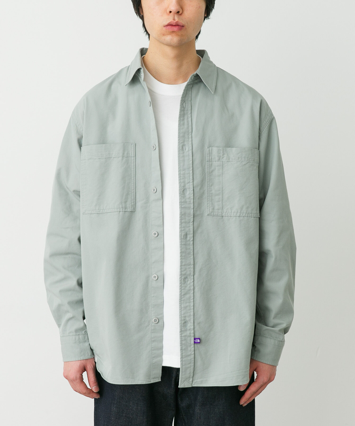 URBAN RESEARCH DOORS「THE NORTH FACE PURPLE LABEL　D. POCKET FLD WORK SHIRTS」|シャツ・ブラウス|ライトカーキ