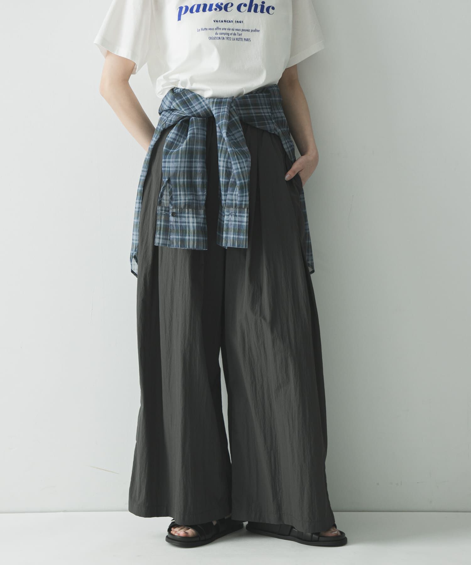 URBAN RESEARCH「『UR TECH/撥水/UVカット』ギャザーワイドパンツ」|その他|