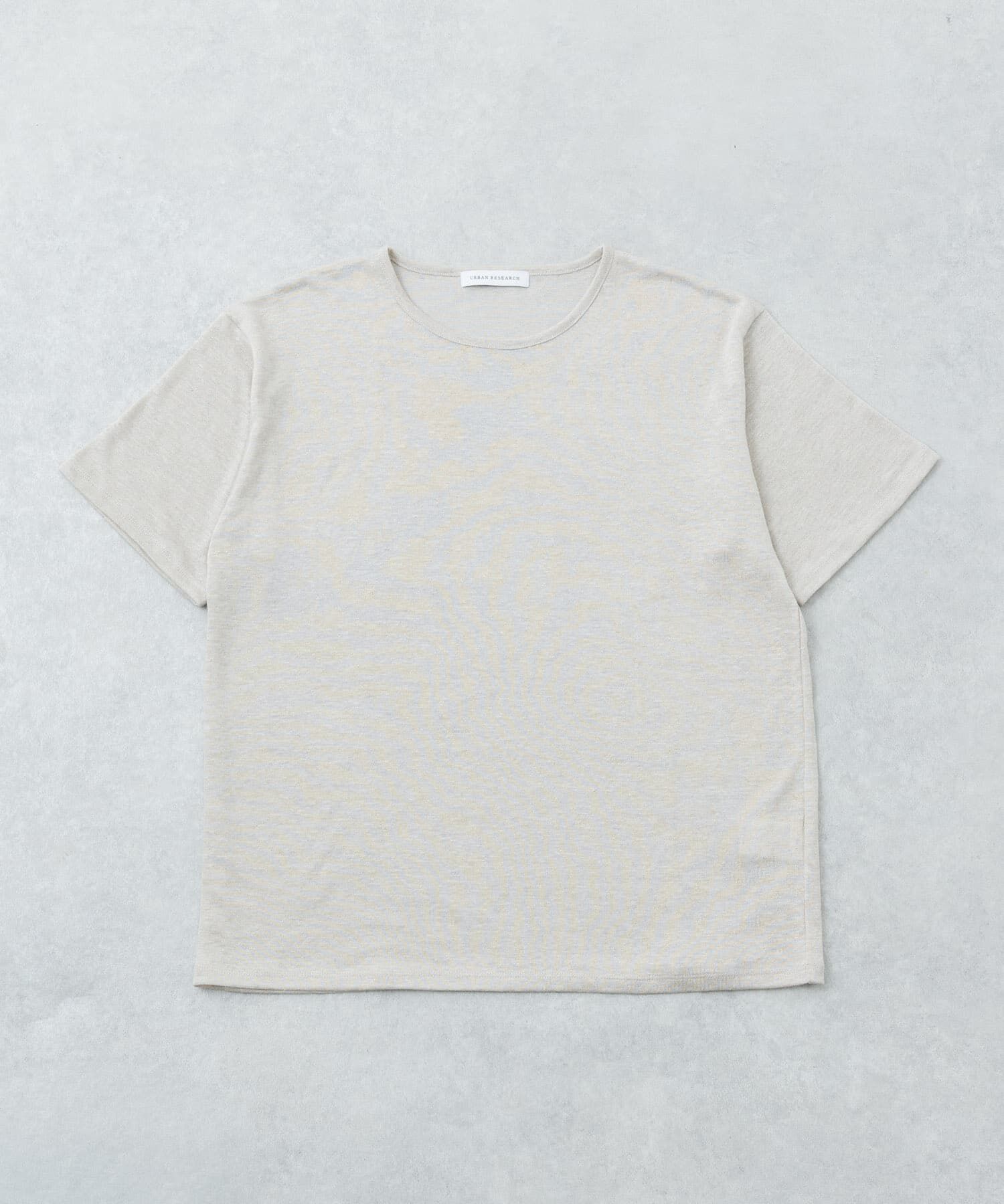 URBAN RESEARCH「『洗濯可』LINEN NARROW TRIM T-SHIRTS」|Tシャツ・カットソー|