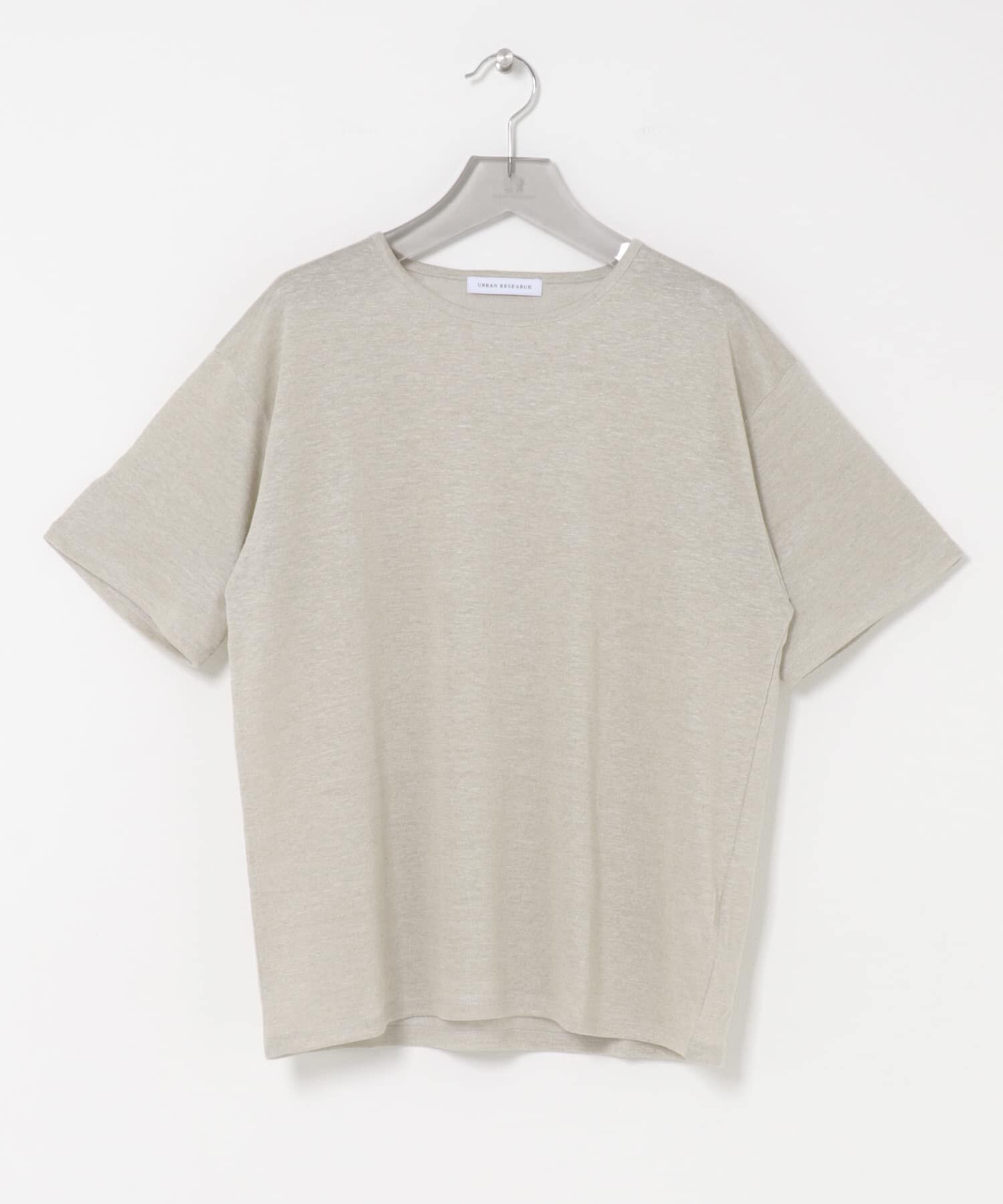 URBAN RESEARCH「『洗濯可』LINEN NARROW TRIM T-SHIRTS」|Tシャツ・カットソー|