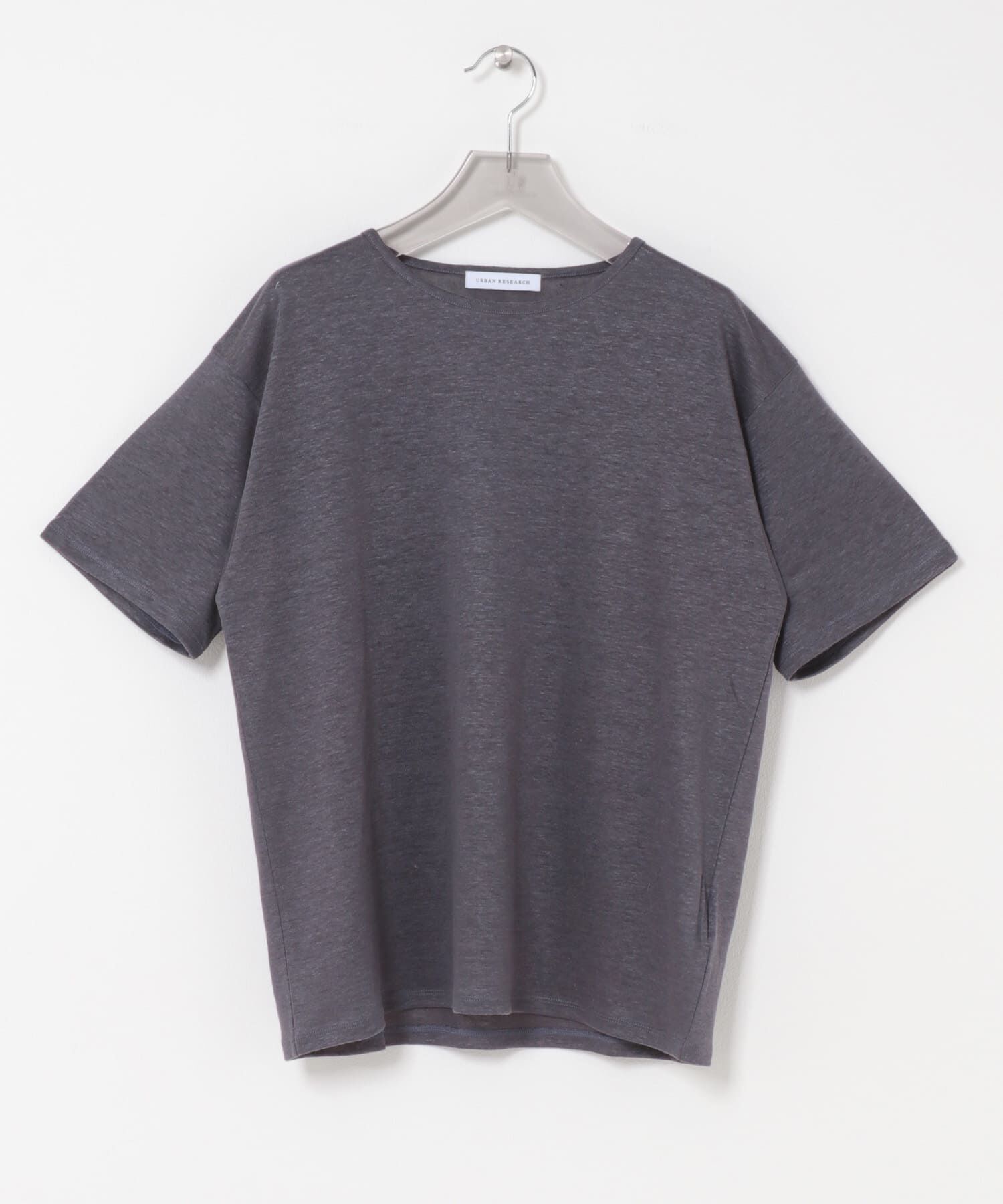 URBAN RESEARCH「『洗濯可』LINEN NARROW TRIM T-SHIRTS」|Tシャツ・カットソー|