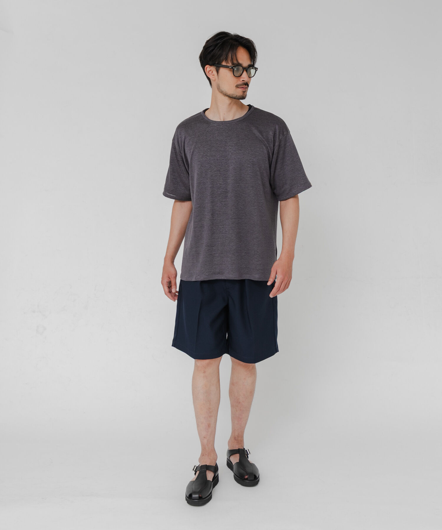 URBAN RESEARCH「『洗濯可』LINEN NARROW TRIM T-SHIRTS」|Tシャツ・カットソー|
