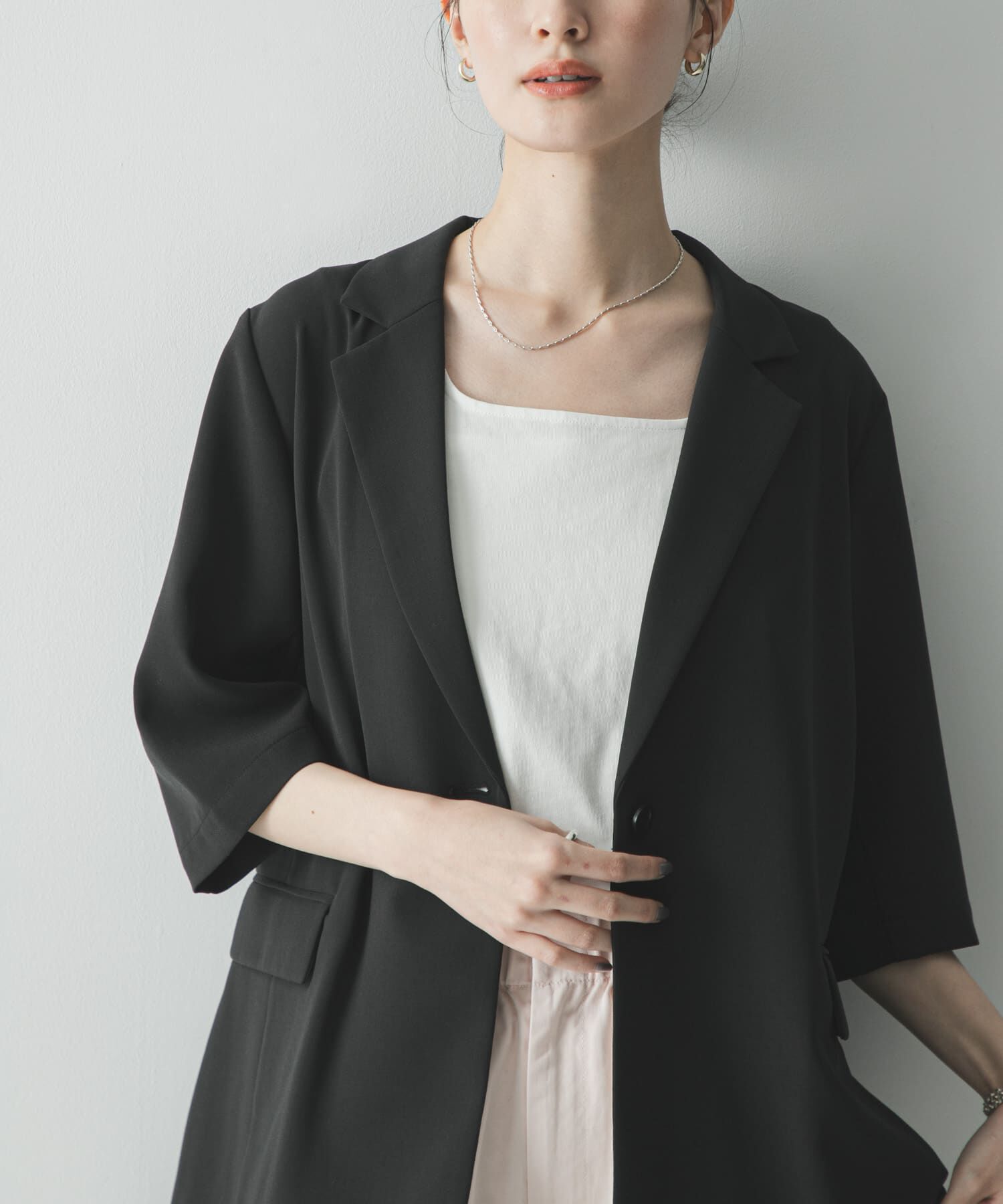URBAN RESEARCH「『UR TECH DRYLUXE』ハーフスリーブジャケット」|その他|