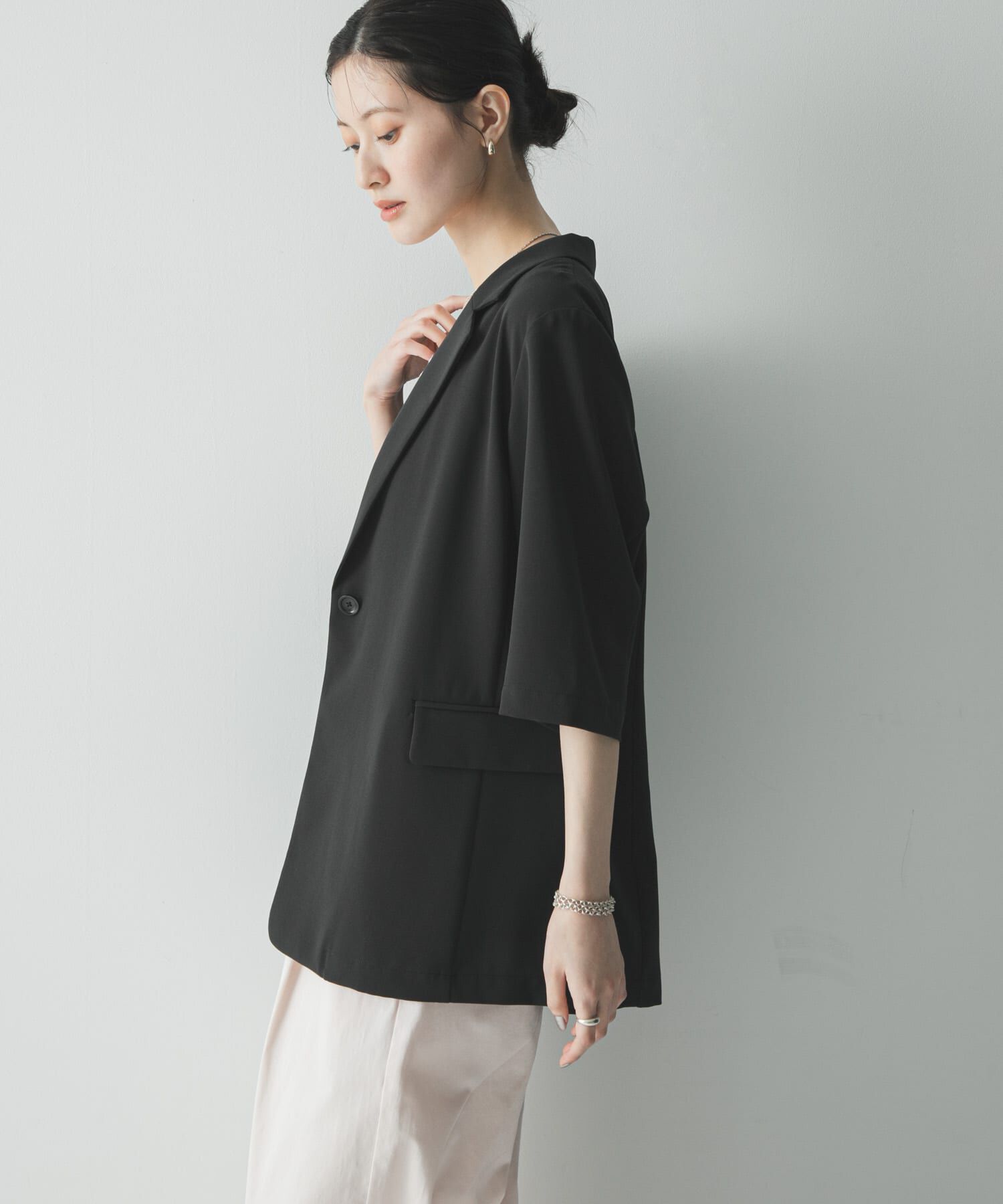 URBAN RESEARCH「『UR TECH DRYLUXE』ハーフスリーブジャケット」|その他|