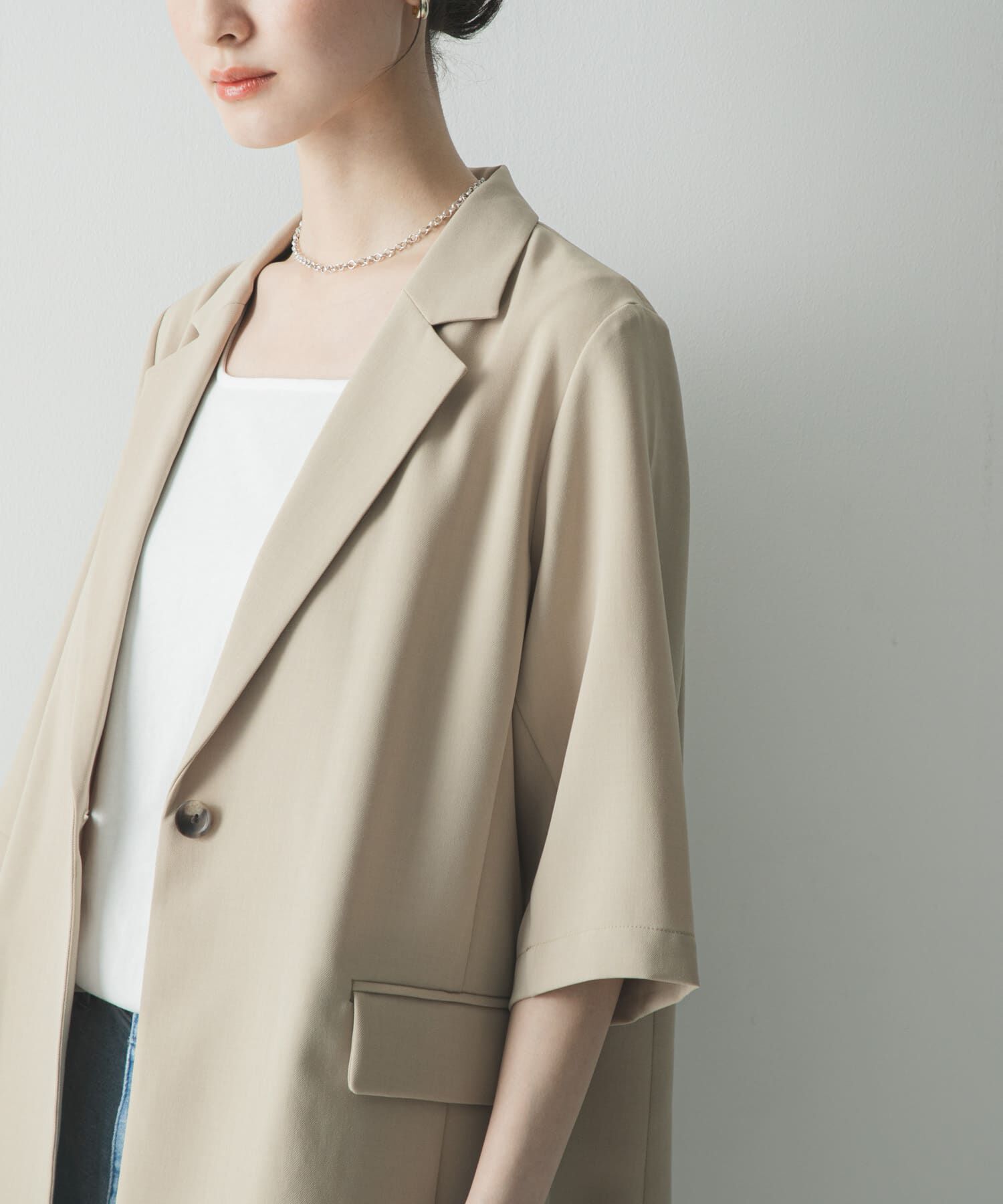 URBAN RESEARCH「『UR TECH DRYLUXE』ハーフスリーブジャケット」|その他|