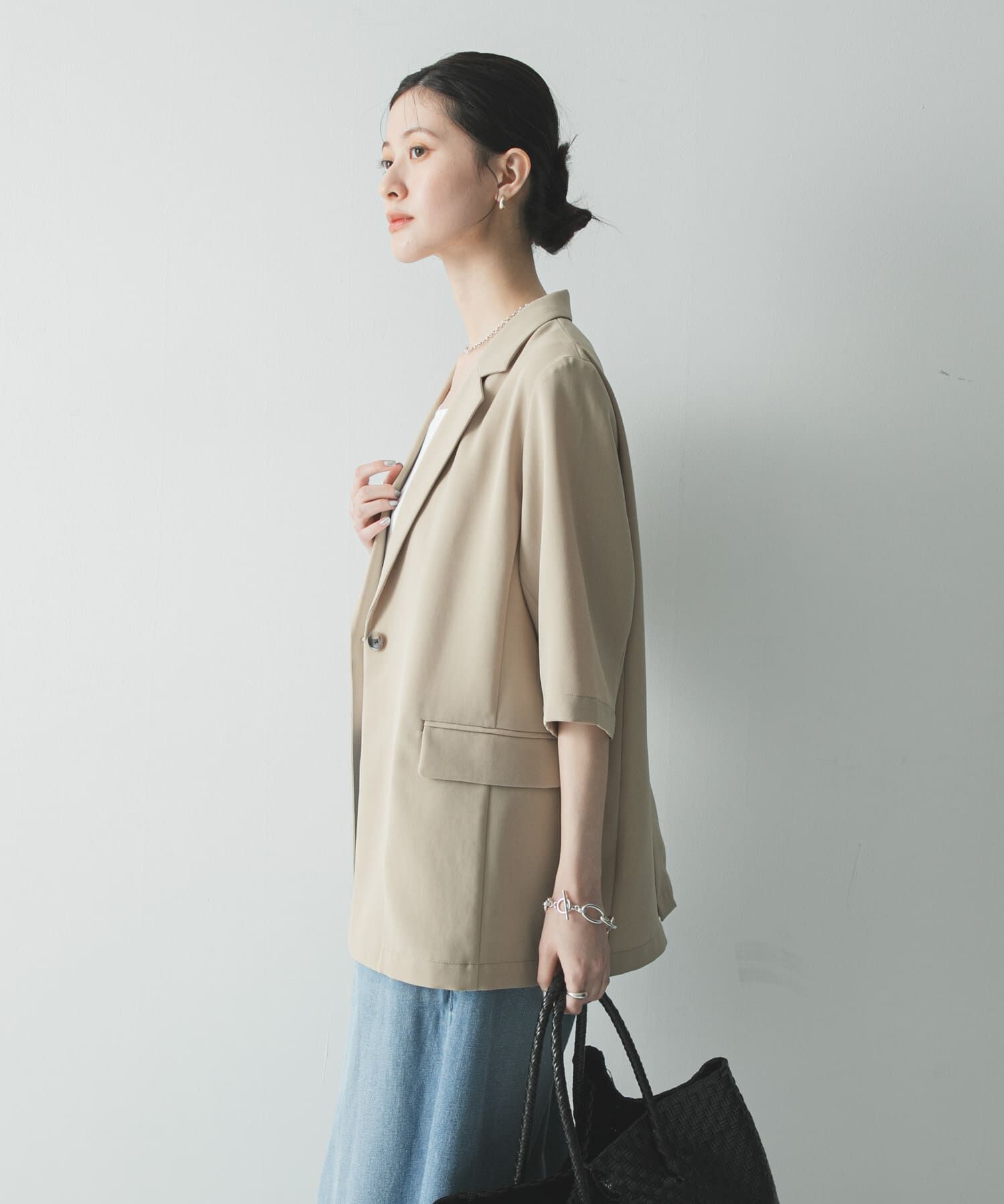 URBAN RESEARCH「『UR TECH DRYLUXE』ハーフスリーブジャケット」|その他|