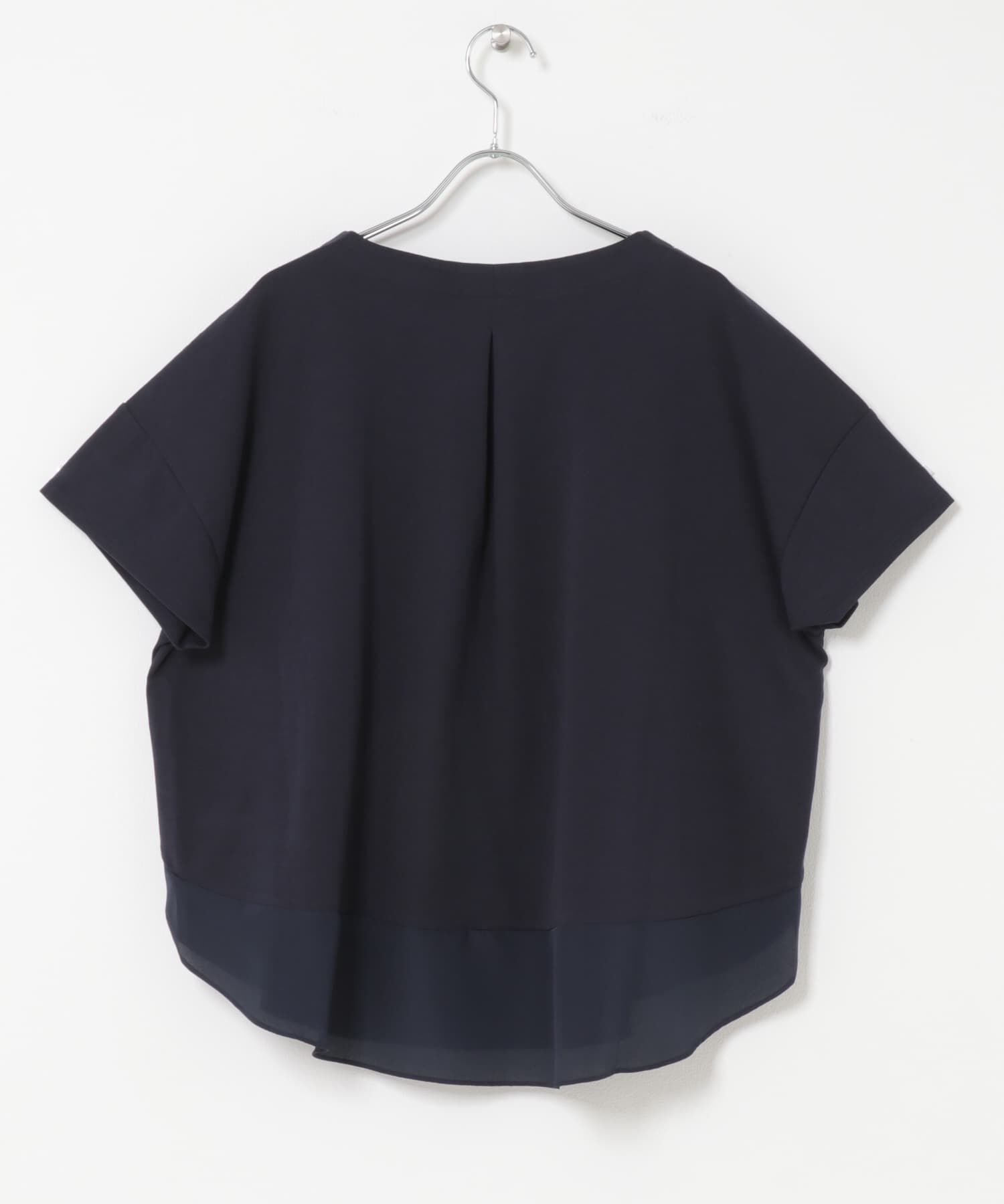 URBAN RESEARCH DOORS「異素材切替えラウンドヘムプルオーバー」|Tシャツ・カットソー|