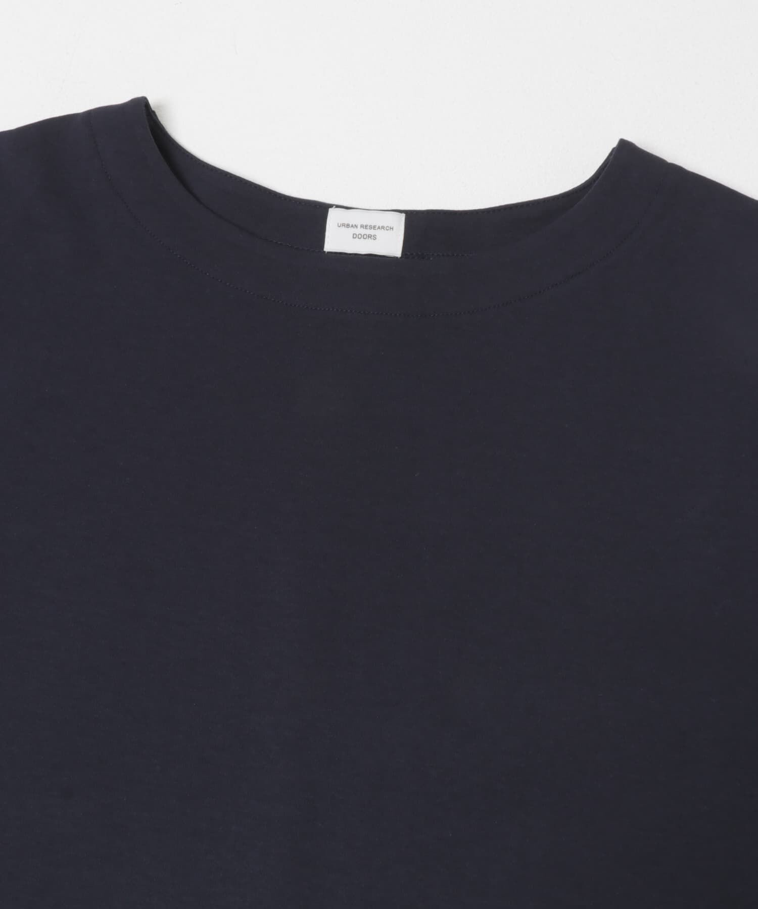 URBAN RESEARCH DOORS「異素材切替えラウンドヘムプルオーバー」|Tシャツ・カットソー|