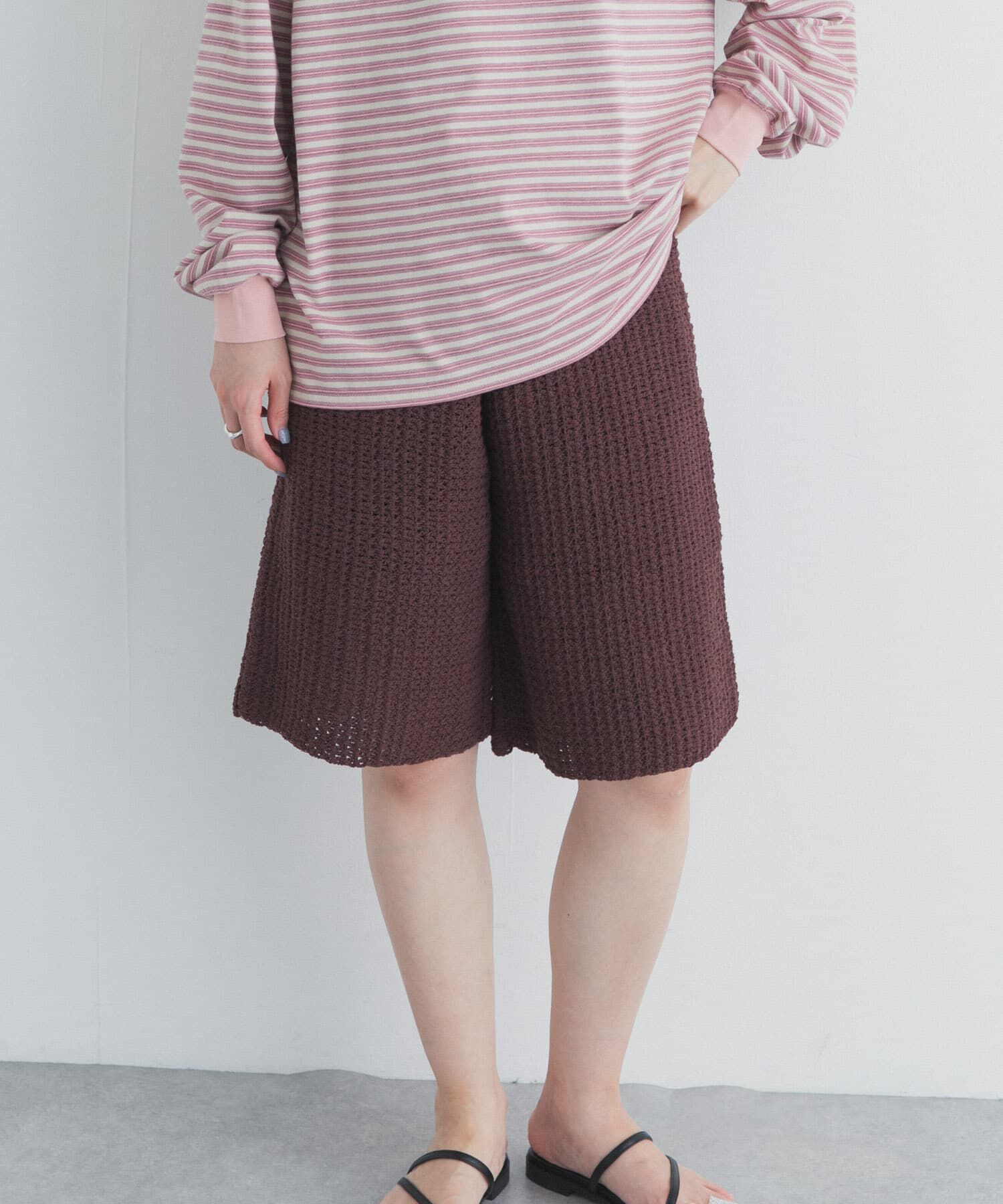 URBAN RESEARCH DOORS「『別注』AFLOAH&times;DOORS　KNIT SHORT PANTS」|その他|