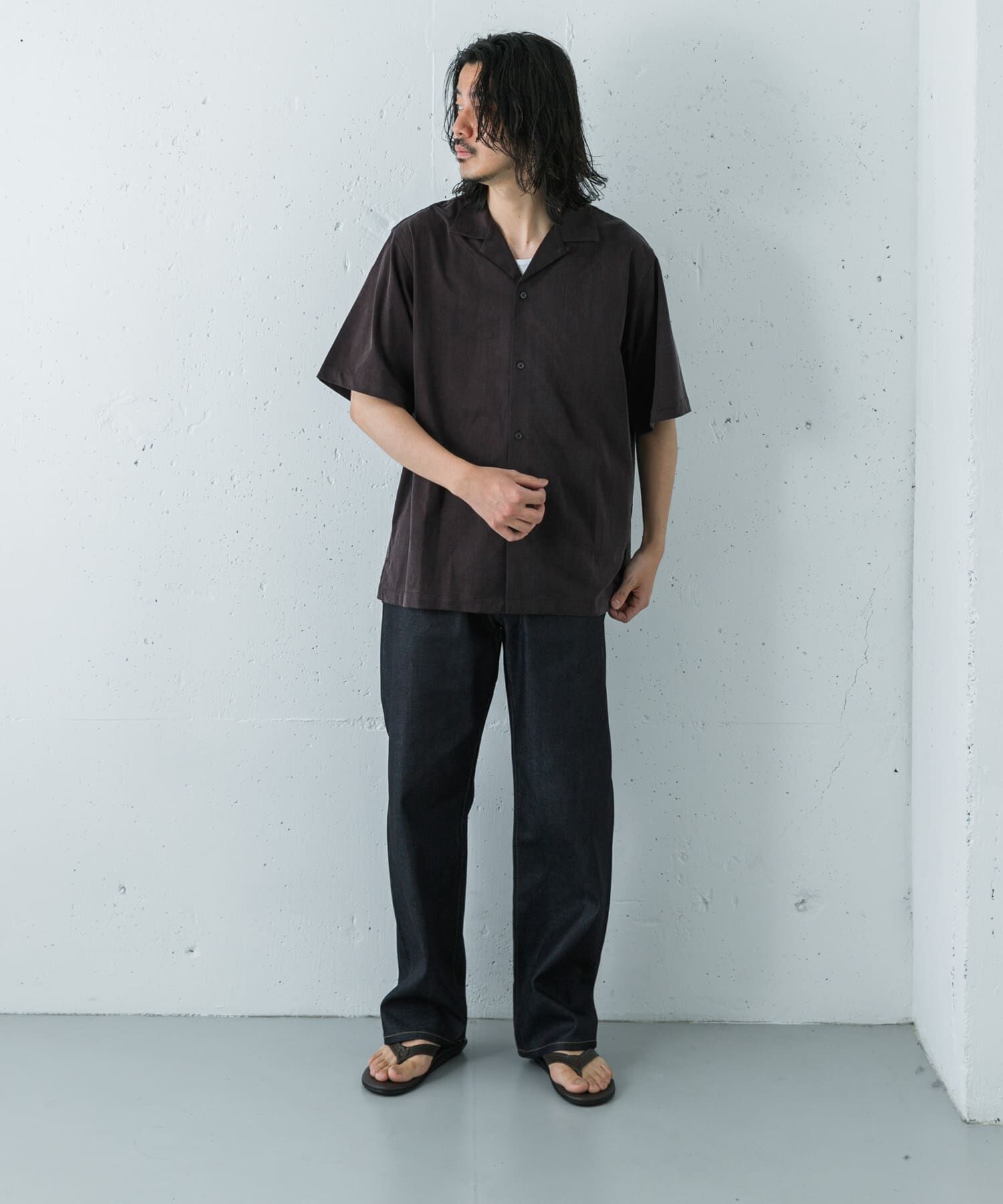URBAN RESEARCH「『洗濯可』WASHABLE CUPRO SS O/C SHIRTS」|シャツ・ブラウス|