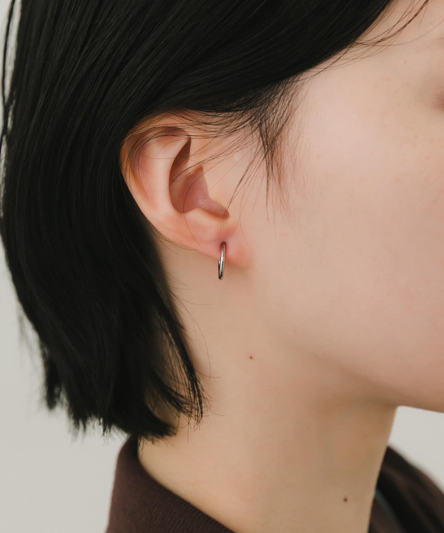 SMELLY「ステンレスフープイヤリング13mm」|イヤリング|