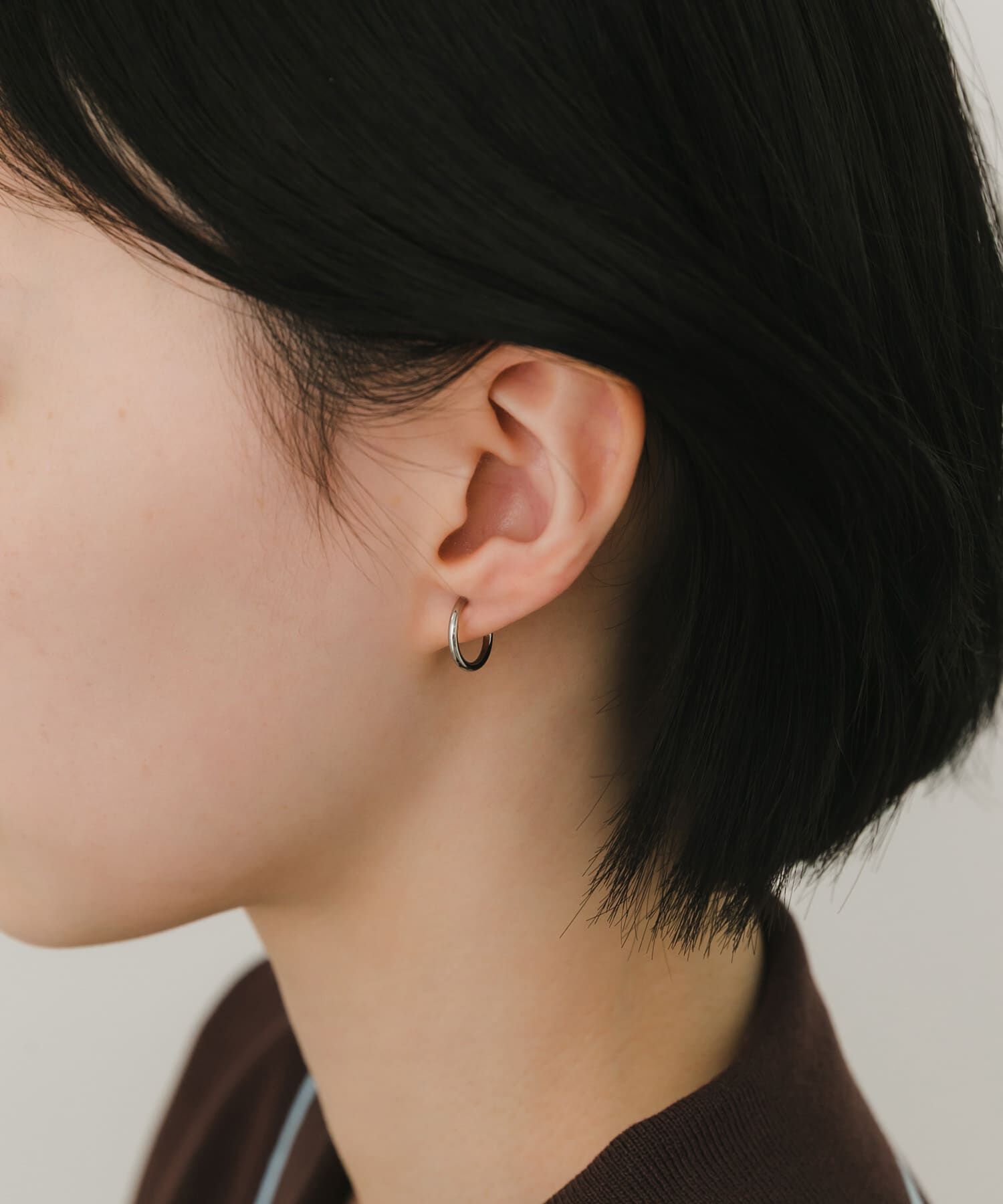 SMELLY「ステンレスフープイヤリング13mm」|イヤリング|
