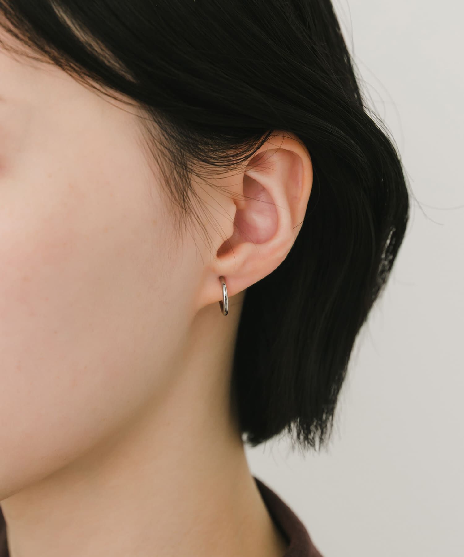 SMELLY「ステンレスフープイヤリング13mm」|イヤリング|