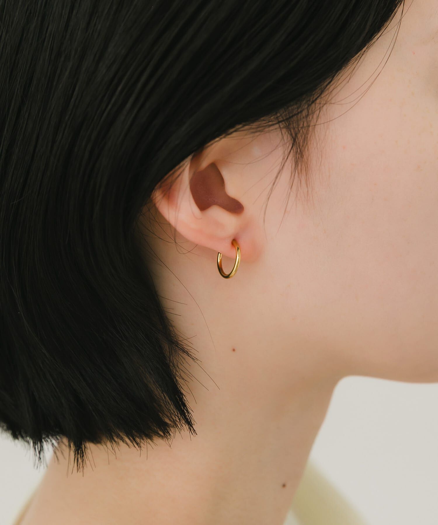 SMELLY「ステンレスフープイヤリング13mm」|イヤリング|