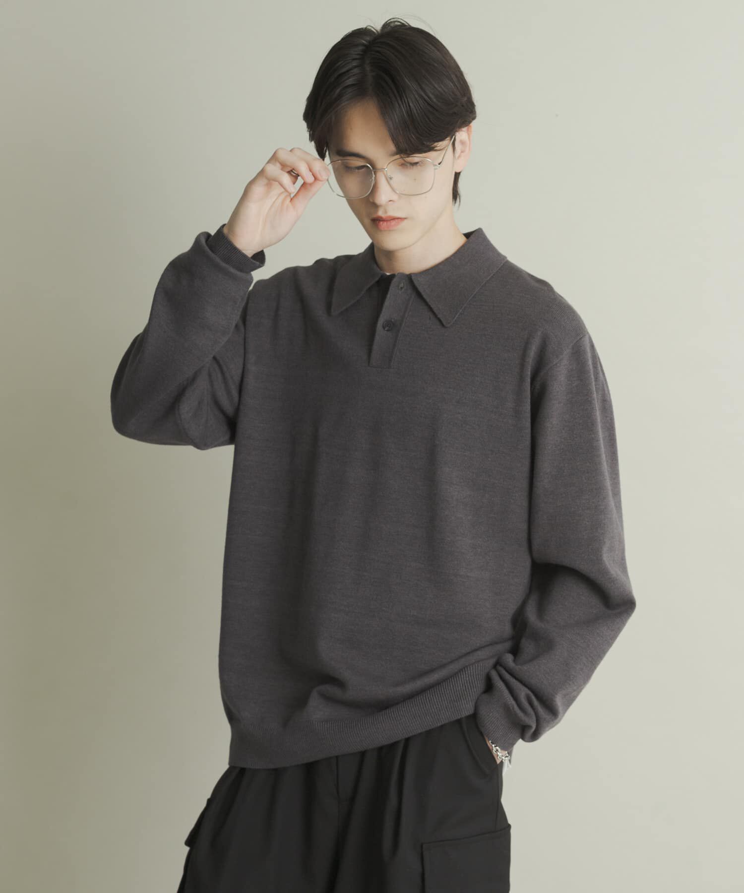 SENSE OF PLACE by URBAN RESEARCH「『一部WEB限定カラー』『洗濯可/毛玉防止』ストレッチニットポロシャツ」|ニット・セーター|