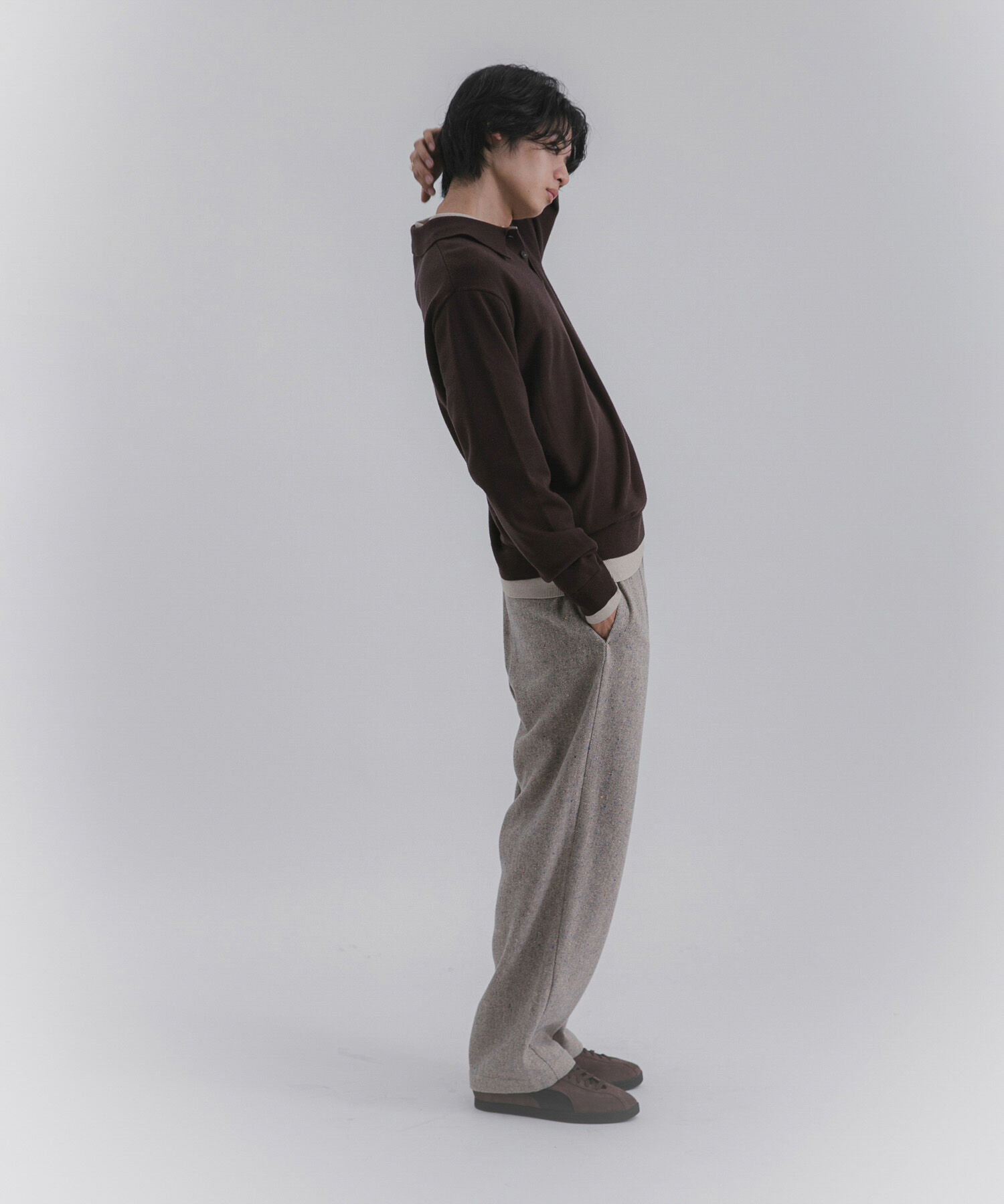 SENSE OF PLACE by URBAN RESEARCH「『一部WEB限定カラー』『洗濯可/毛玉防止』ストレッチニットポロシャツ」|ニット・セーター|