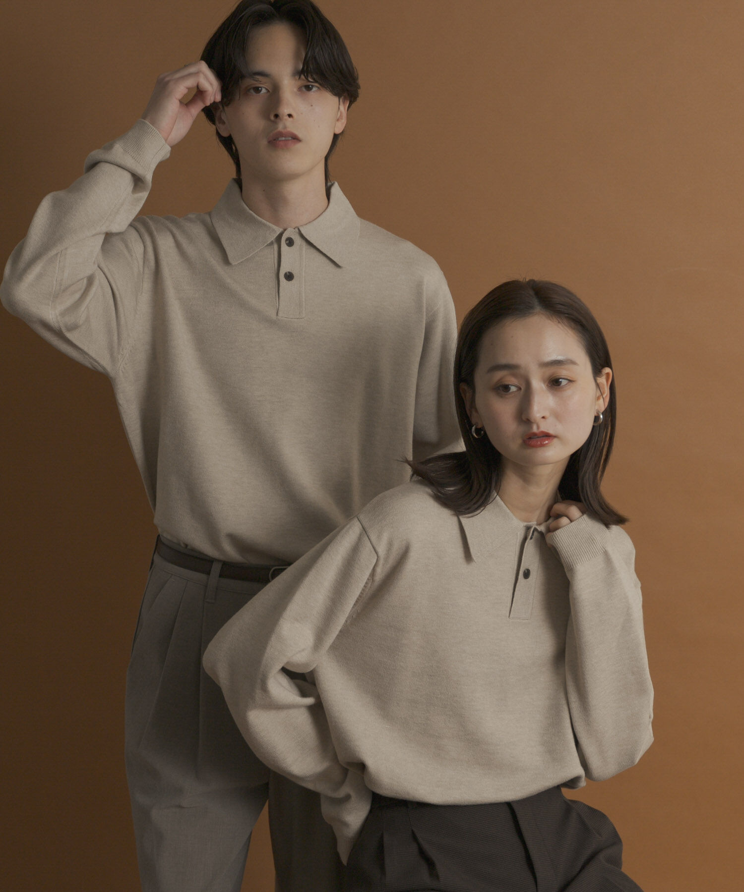 SENSE OF PLACE by URBAN RESEARCH「『一部WEB限定カラー』『洗濯可/毛玉防止』ストレッチニットポロシャツ」|ニット・セーター|