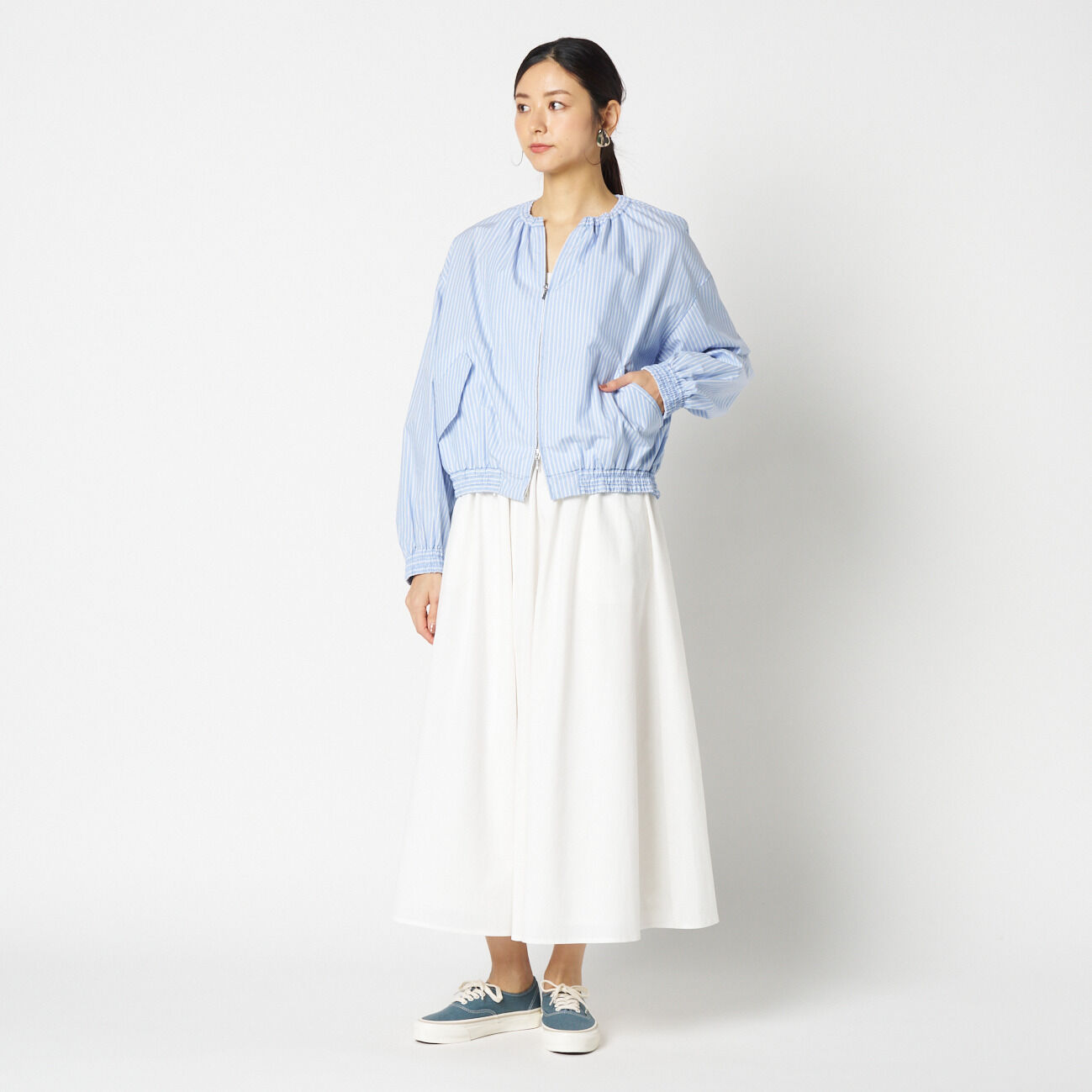 HELIOPOLE「HELIOPOLE STRIPE SHIRT BLOUSON」|ブルゾン・スタジャン|